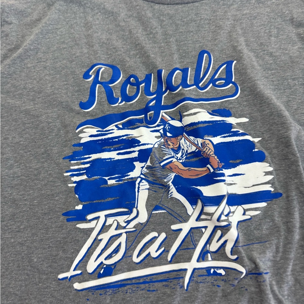 Charlie Hustle KC Royals Gray Graphic Tee - Picture 3 of 3